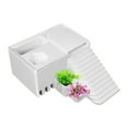 thumbnail image 1 of de descanso para tortugas, rampa, accesorios para terrarios, hábitat para reptiles, para tanque de tortugas, terraza de descanso 21 cm x 16 cm x 8 cm, 1 of 8