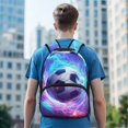 thumbnail image 3 of KUIFORTI Football Print Kids Backpack Large Capacity Childrens Backpack with Front Pockets Adjustable Straps for Elementary Middle Daily Use Back to School Gifts for Boys, 3 of 7