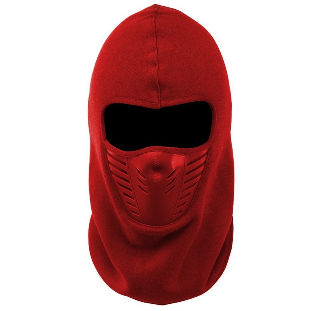 New Balaclava Windproof Ski Mask Outdoor Sports Headwear Winter Fleece Full Face Motorcycle Mask Red by Beauty America