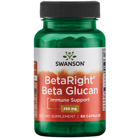 Swanson Betaright Beta Glucan 250 mg 60 Caps (Best Beta Glucan Product)