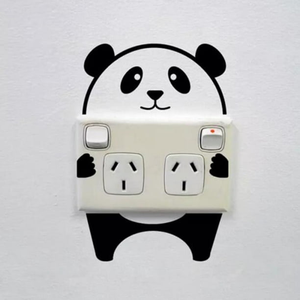 Autocollant Prise Électrique Panda