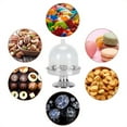 thumbnail image 6 of Topboutique Silver Plastic Cake Stand with Dome Cover 12 Pcs Mini Candy Plate with Clear Lid Dessert Display Case Chocolate Cupcake Container for Wedding Birthday Christmas Party, 6 of 7