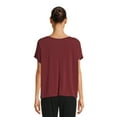 thumbnail image 3 of Athletic Works Women’s Dri More Dolman Sleeve Tee with Side Slit, Sizes XS-XXXL, 3 of 5
