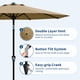 thumbnail image 3 of QinaQin Sombrilla para patio de 10 pies, paraguas de mesa para exterior con manivela suave, inclinación con botón y 8 varillas resistentes, protección UV e impermeable para jardín o terraza, 3 of 7