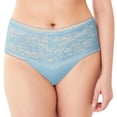 thumbnail image 1 of Maidenform Everyday Smooth High-Waist Lace Thong Clear Water Blue 6 Women's, 1 of 3