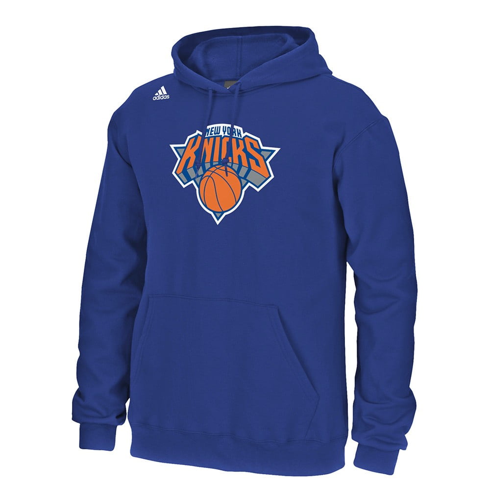 Carmelo Anthony New York Knicks NBA Adidas Blue Player Name & Numer Fleece Hoodie For Men by Adidas
