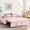 Pink Couch Bed, variant on Holaki 55.5" Sofa Bed,3 in 1 Sleeper Couch Bed,Velvet Convertible Loveseat Futon Sofa w/Pullout Bed,Adjustable Backrest and with USB Port and Ashtray and Swivel Phone Stand,Black