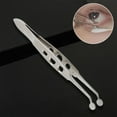 thumbnail image 3 of Pinzas para glándulas de Meibomio Sunnimix herramienta para ojos oftálmicos Acero inoxidable Cabeza redonda grande, 3 of 7