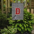 thumbnail image 2 of Carolines Treasures CJ1021-D-GF Houndstooth Black Initial  D Monogram Initial Flag Garden Size CJ1021 Small multicolor, 2 of 2
