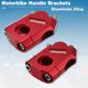 thumbnail image 4 of Abrazadera de Elevador de Manillar Única de 2.2 cm de Aleación de Aluminio para Motocicletas Kawasaki Suzuki ATV Quad Dirt Pit Pocket Bike Scooter Rojo 2 Juegos, 4 of 7