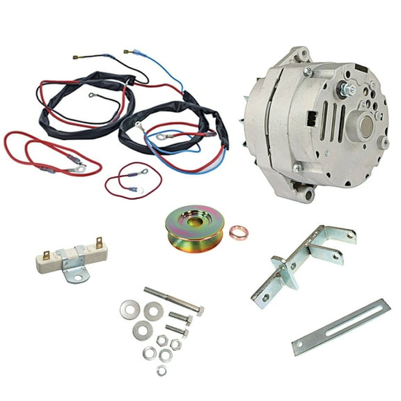 New clockwise 63 Amp 12 Volt Alternator Conversion Kit Compatible With International Harvester Tractor M Tractor Super M