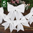 thumbnail image 5 of LINLIN Large Gold Glitter Bows for Christmas Tree Decoration- 5PCS Christmas Decorative Bows Christmas Tree Bow Christmas Bows Decorative Xmas Decor Wreath Ornament, 5 of 8