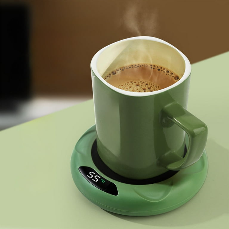 Com1950s Coffee Mug Warmer,Coffee Warmer for Desk Auto Shut Off,3 Temperature Settings Smart Coffee Cup Warmer,Electric Candle Warmer Heating Plate