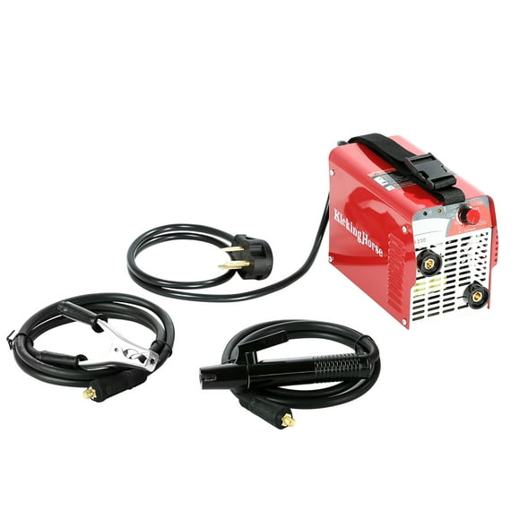 Stick Arc Welder 220V KickingHorse® A220. CSA-Certified High Power High Rating IGBT Inverter DC 220 A Optimized to run off generator. Built-in with arc force, hot start, anti-stick.