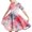 B92 Multicolor girls clothes clearance under $5, variant on Girls Clothes under $5! Cagogo Tween Girls Dress Tie Dye Floral Printed Short Sleeve A Line Swing Skater Twirl School Party Dress Tshirt Dress 4-14 Years