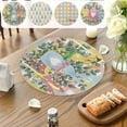thumbnail image 2 of PEIBang Easter Bunny Egg Pattern Round Placemat,Polyester Table Decor for Holiday Dining, 2 of 6