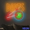 thumbnail image 5 of Handmadetneonsign Darts Neon Sign, Dartboard Led Sign, Dart Game Wall Art Light, Wall Decor 94913, 5 of 5