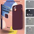 thumbnail image 2 of AmPm Silicone Case Compatible with iPhone 13 Case (6.1 inch 2021), with Camera Protection, Liquid Silicone Phone Case with Microfiber Lining (Lilac Purple), 2 of 8