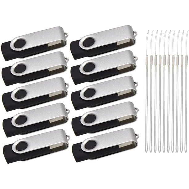 Lot de 10 clés USB 8 Go Clés USB 2.0 Clé USB Clés USB Zip en vrac