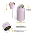 thumbnail image 3 of RTIC 12 oz Ceramic Lined Insulated Journey Water Bottle, Leak-Proof Lid, Pale Pink Glitter, 3 of 8
