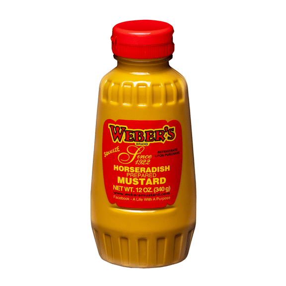 Weber's Horseradish Mustard 12oz. Squeeze