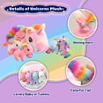 thumbnail image 2 of Animal de peluche SQEQE Unicorn Mommy con 4 bebés unicornios, 2 of 9
