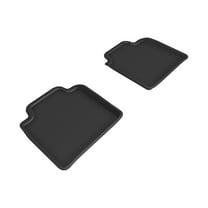 3D MAXpider Custom Fit Kagu Floor Mat (Black) Compatible for Lexus LS460L 2013-2017-Second Row