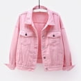 thumbnail image 2 of Fjofpr Chandails pour Femmes Grande Taille Femmes Manches Courtes Polyvalent Veste en Jean Blanche Manches Courtes Châle Fin, 2 of 5