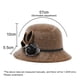 thumbnail image 2 of Desiderio Sombrero bombín vintage para mujer, elegante sombrero de pescador para mujer, 2 of 5