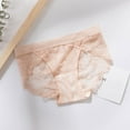 thumbnail image 2 of Puntoco Womens Panties Clearance Ladies Transparent Lace Panties Cotton Hollow Breathable Quality Underpants Khaki XXL(XXL), 2 of 5