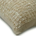 thumbnail image 2 of The HomeCentric Toss Pillow Cover, Decorative Pillowcase, Decorative Pillow Cover Pack of 2, 24x24 inch (60x60 cm) Ivory, Silk Throw Pillow Cover, Handmade Pillow Cover, - I Love Mother Of Pearls, 2 of 3