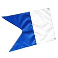 thumbnail image 6 of Alpha Flag With Metal Grommets 20" X 14" (50 X 35 Cm), White Scuba Dive Boat Flag, 6 of 8