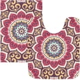 thumbnail image 5 of Coolnut Bohemian High Absorbent U-Shaped Contour Toilet Rugs Machine Washable,24"x20", 5 of 7