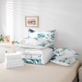 thumbnail image 6 of Manfei Sea Jellyfish 7-Piece Twin Bedding,Cartoon Ocean Animal Bedding Comforter Set,White Green,Reversible, 6 of 8