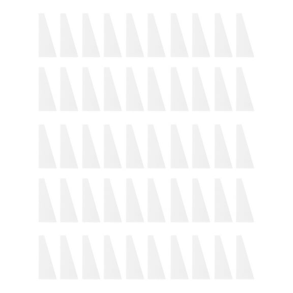 Unique Bargains 50 Pcs Trapezoid Face Makeup Sponge for Bedrooms White Hydrophilic Polyurethane