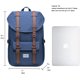 thumbnail image 2 of KAUKKO Mochila para portátil al aire libre, mochila de viaje para portátil de 15,6 pulgadas (5-7-azul) KAUKKO EP5-7-Blue, 2 of 5