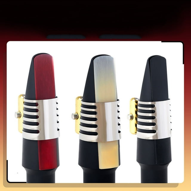 Sax Reeds, Soprano Saxophone Reed Standard Design Resin Simple Installation Easy Playing 3pcs for Replacement Red,Black,Wood
