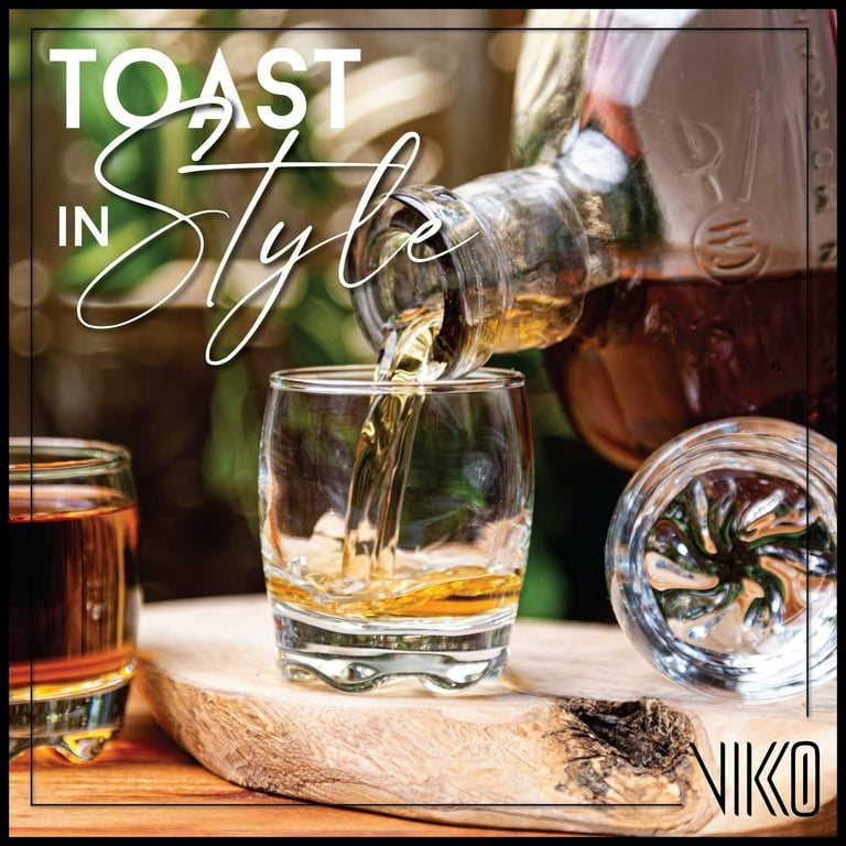 Vikko 1.5 Ounce Shot Glasses: Set of 6 Small Liquor and Spirit Glasses -  Durable Tequila Bar Glasses For Alcohol and Espresso Shots - 6 Piece Mini