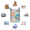 thumbnail image 6 of Goofa Colorful Donut Printed Circular Hamper,Laundry Basket with Handles,Storage Baskets Foldable,Large Capacity Laundry Hamper-, 6 of 8