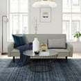 thumbnail image 3 of Convertible Sleeper Futon Sofa Bed Small Euro Lounger Daybed Couch for Living Room Bedroom Flannel, 3 of 5