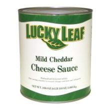 6 PACKS : Knouse Foods Lucky Leaf Mild Cheddar Cheese Sauce, 106 Ounce by