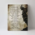 thumbnail image 5 of Armored Samurai Canvas Wall Art I Choose to Live by Choice Canvas Painting For Wall Cool Prints Quotes Retro Japanese Artwork Colorful Poster Framed Wall Decor For Bedroom Living Room 12x16 Inch, 5 of 6