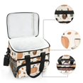 thumbnail image 6 of FORMRS Insulated Cooler Bag 24 Cans Capacity Soft Leakproof Lunch Box with Side Pockets, Beige Fall Leaves, 6 of 7