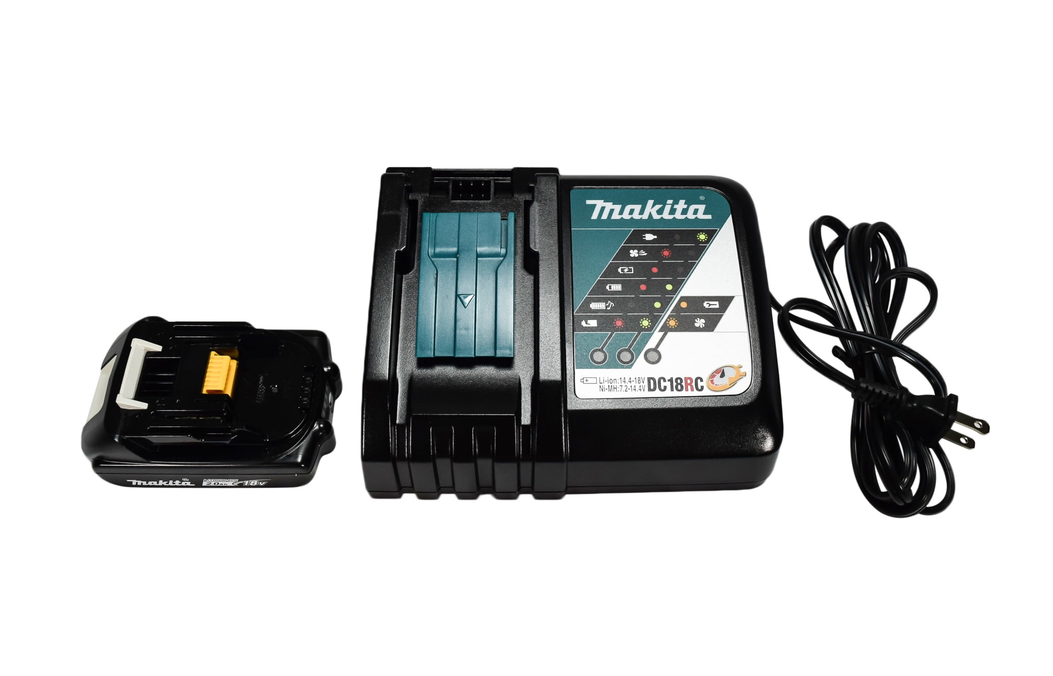 Makita 2.0Ah Compact Lithium-Ion Battery and Charger BL1820BDC1 - Walmart.com