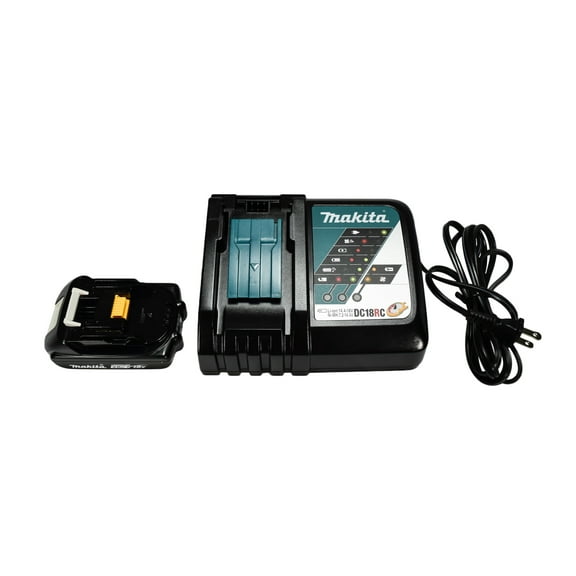 Makita 18V 2.0Ah Compact Lithium-Ion Battery and Charger Kit BL1820BDC1