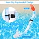 thumbnail image 4 of Set de snorkel KUYOU para niños con máscara de buceo antivaho y goggles de natación, 4 of 7