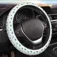 thumbnail image 3 of Lsque Sea Turtle Ultra Soft Car Steering Wheel Cover for Women, Standard 15 inch Size for Truck Van SUV Auto, 3 of 8