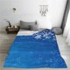 thumbnail image 5 of Balery Blue Christmas With Snowflakes Manta de Felpa Suave y Acogedora – Cobija de Franela Aterciopelada para Cama, Lavable y Cálida para Sofá, Mascotas, Transpirable-60"x50", 5 of 7
