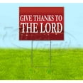 thumbnail image 1 of Give Thanks To The Lord (18" x 24") Yard Sign, Includes Metal Step Stake, 1 of 6
