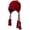 Red, variant on Knit Hat with Tassel, Melt The Ice Red Hat, Women's Winter Knitting Earflap Beanie Hat